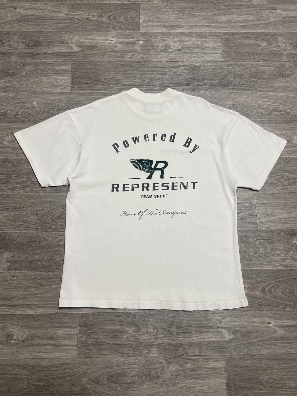 Represent Clo. Represent Team Spirit White Oversized T-Shirt Size US M / EU 48-50 / 2 - 1 Thumbnail