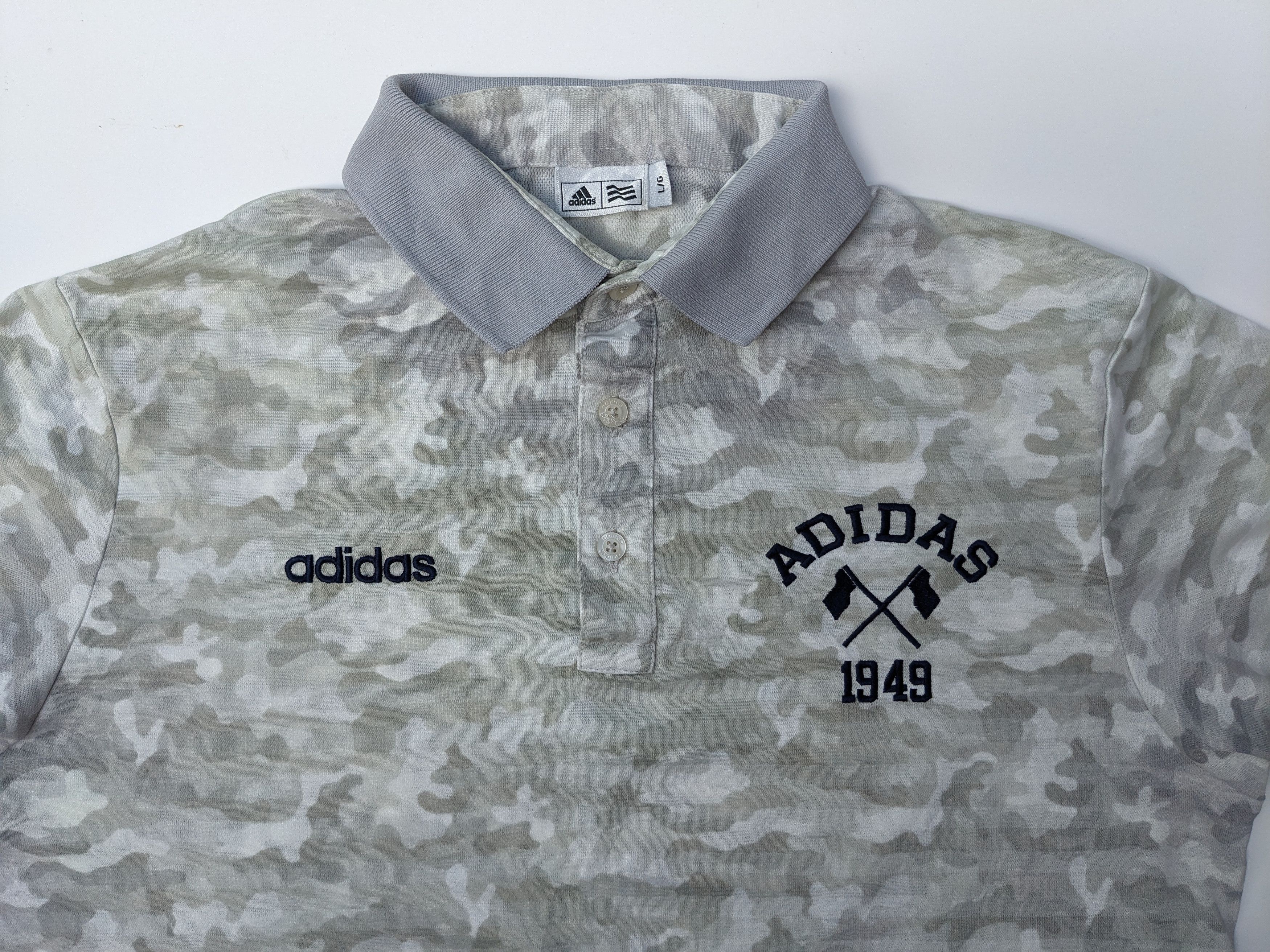 Adidas Adidas camo collar tee Size US L / EU 52-54 / 3 - 2 Thumbnail