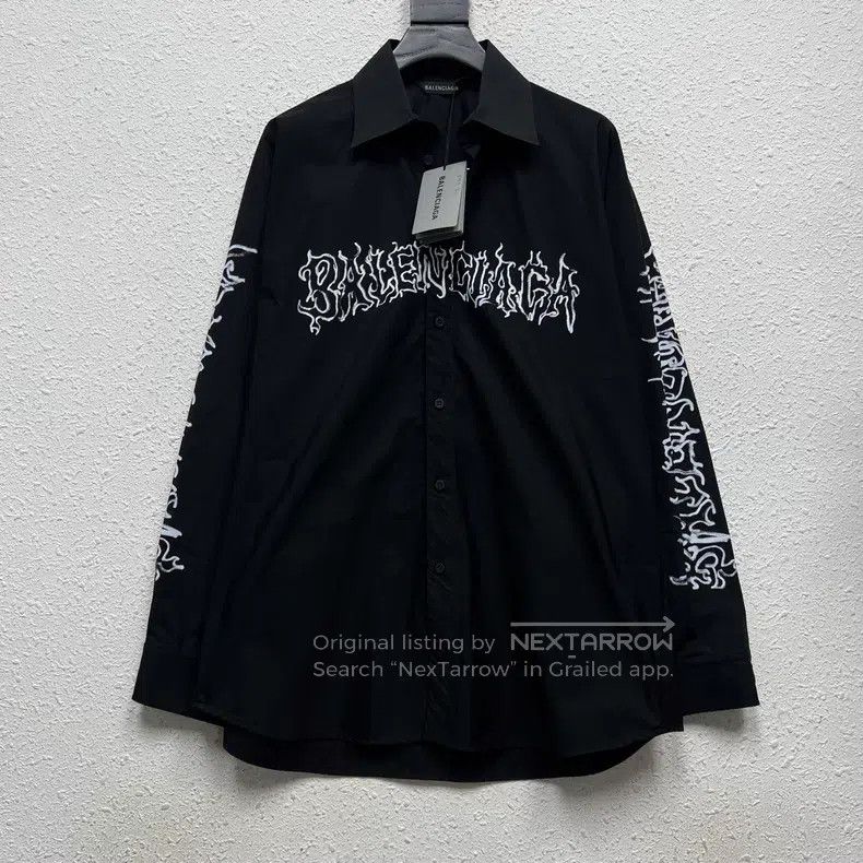 Balenciaga Balenciaga Black Dragon Year Limited Edition Qilin Arm Gra Size US S / EU 44-46 / 1 - 1 Thumbnail