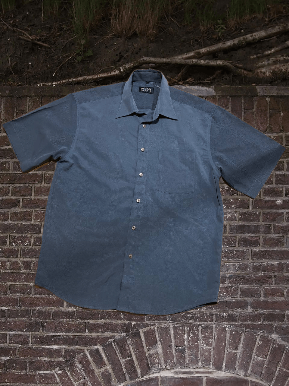 Versace Versace Classic Cotton short Sleeve Button Up Shirt Size US L / EU 52-54 / 3 - 1 Thumbnail