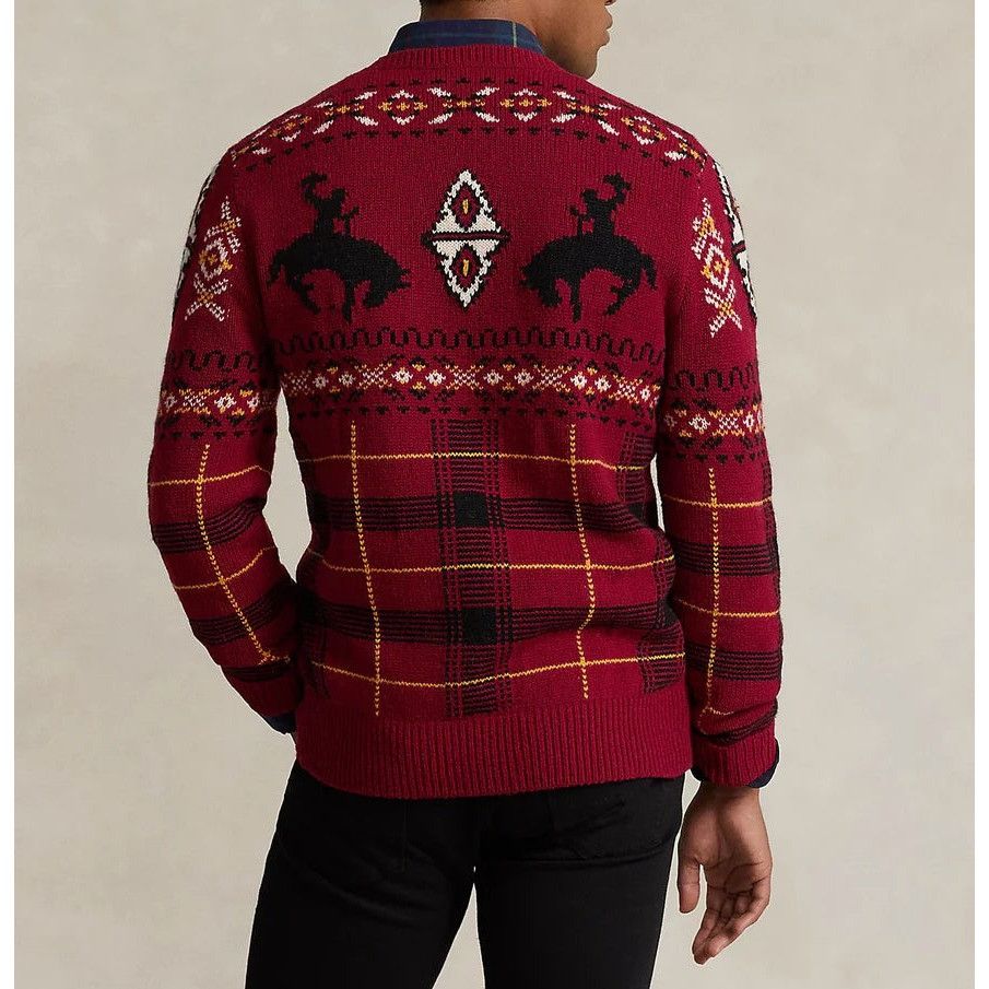 Polo Ralph Lauren Ralph Lauren Polo Wool Blend Chunky Knit Western Fair Isle S Size US L / EU 52-54 / 3 - 8 Thumbnail
