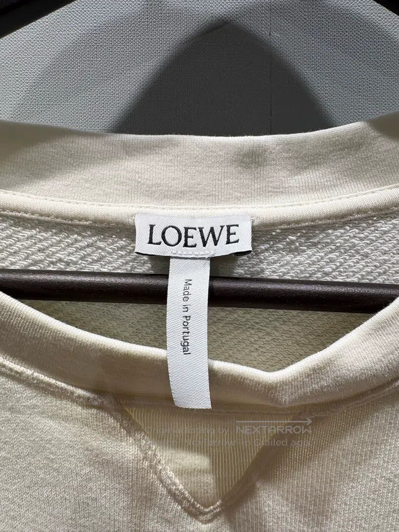 Loewe Loewe Beige Classic Embroidered Large Logo Crewneck Sweats Size L / US 10 / IT 46 - 3 Thumbnail