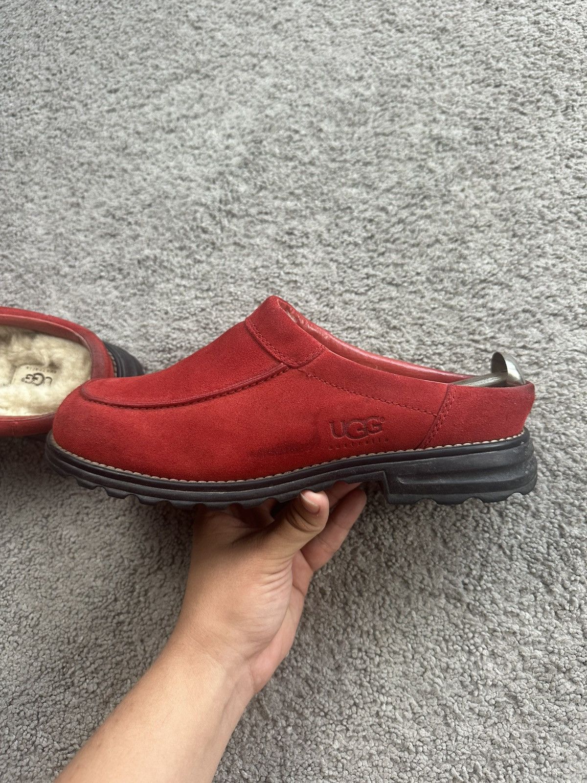 Ugg UGG Australia COTTAGE CLOG Red SLIP ON Slippers Rare Size 10 Size US 10 / IT 40 - 1 Thumbnail