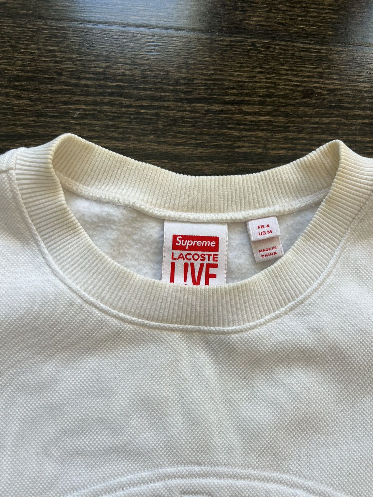 Lacoste × Supreme Supreme x Lacoste Stitched Logo Crewneck Size US M / EU 48-50 / 2 - 2 Thumbnail