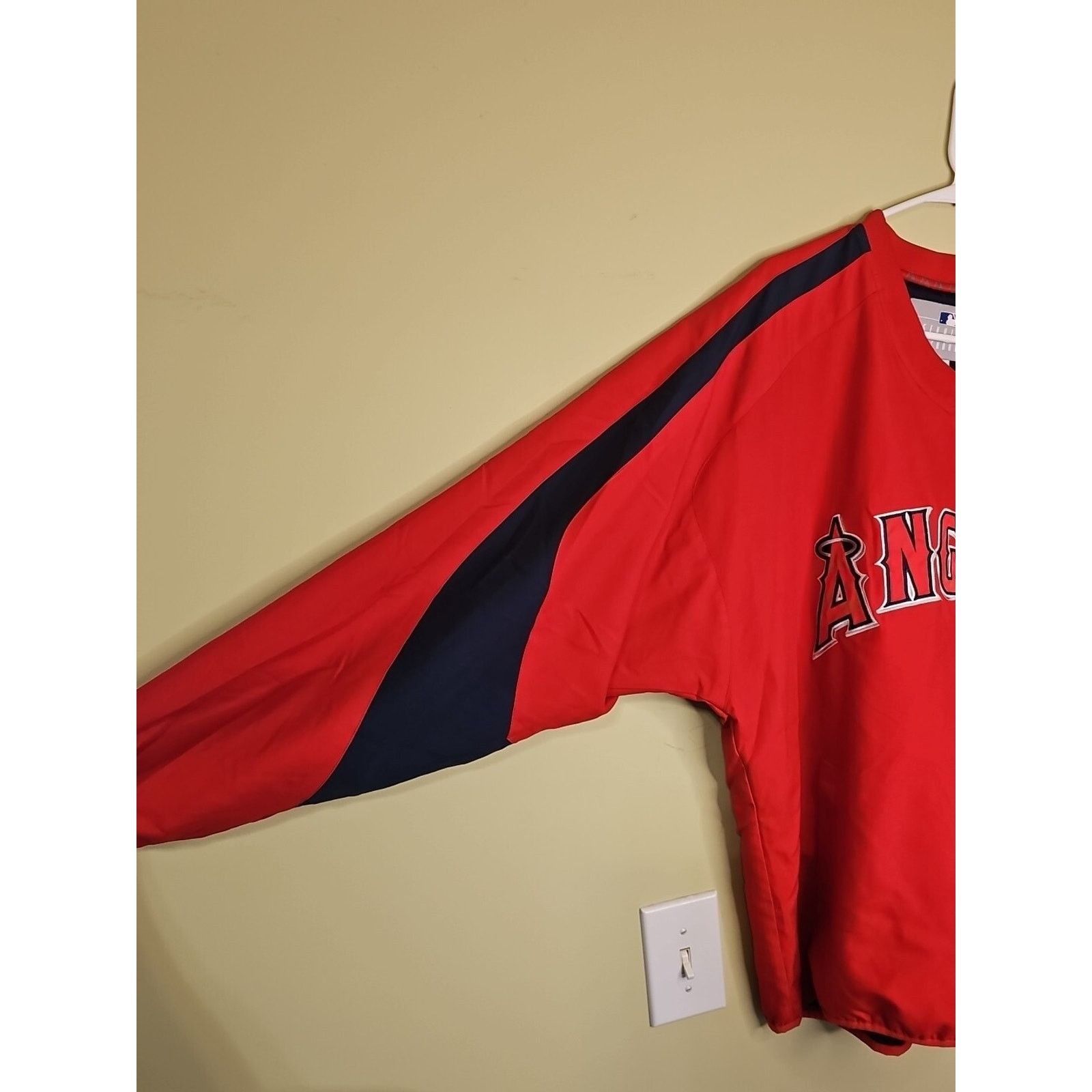 MLB MLB Los Angeles Angels Pullover Jacket Wind Breaker Size L Size US L / EU 52-54 / 3 - 3 Thumbnail