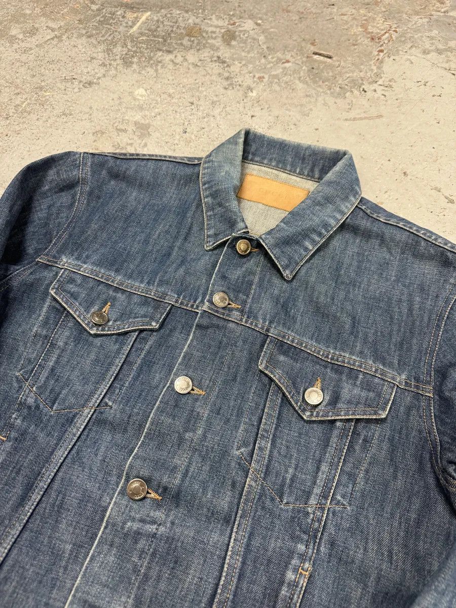 Designer × Gucci × Vintage 2000s Gucci Blue Denim Trucker Jacket Size US M / EU 48-50 / 2 - 11 Thumbnail