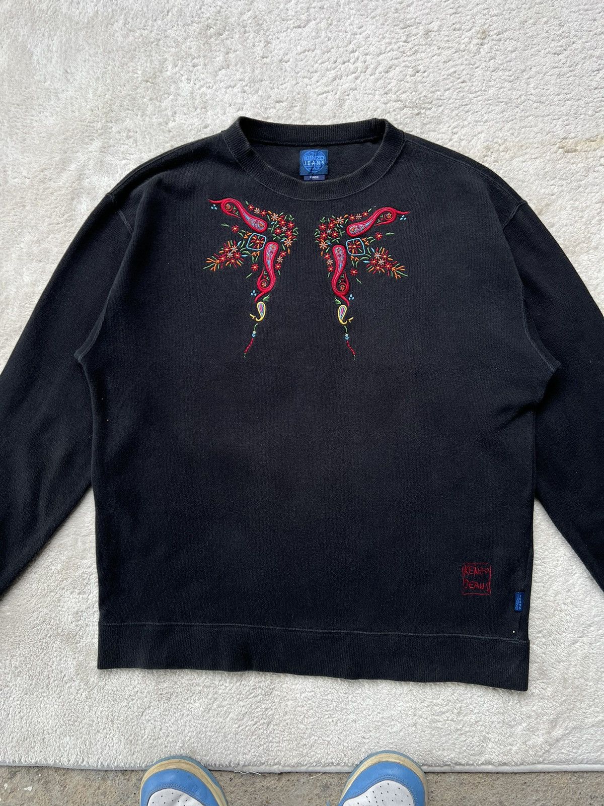 Kenzo × Vintage Vintage Kenzo Sweatshirt flower butterfly’s embroidery Size US M / EU 48-50 / 2 - 2 Thumbnail