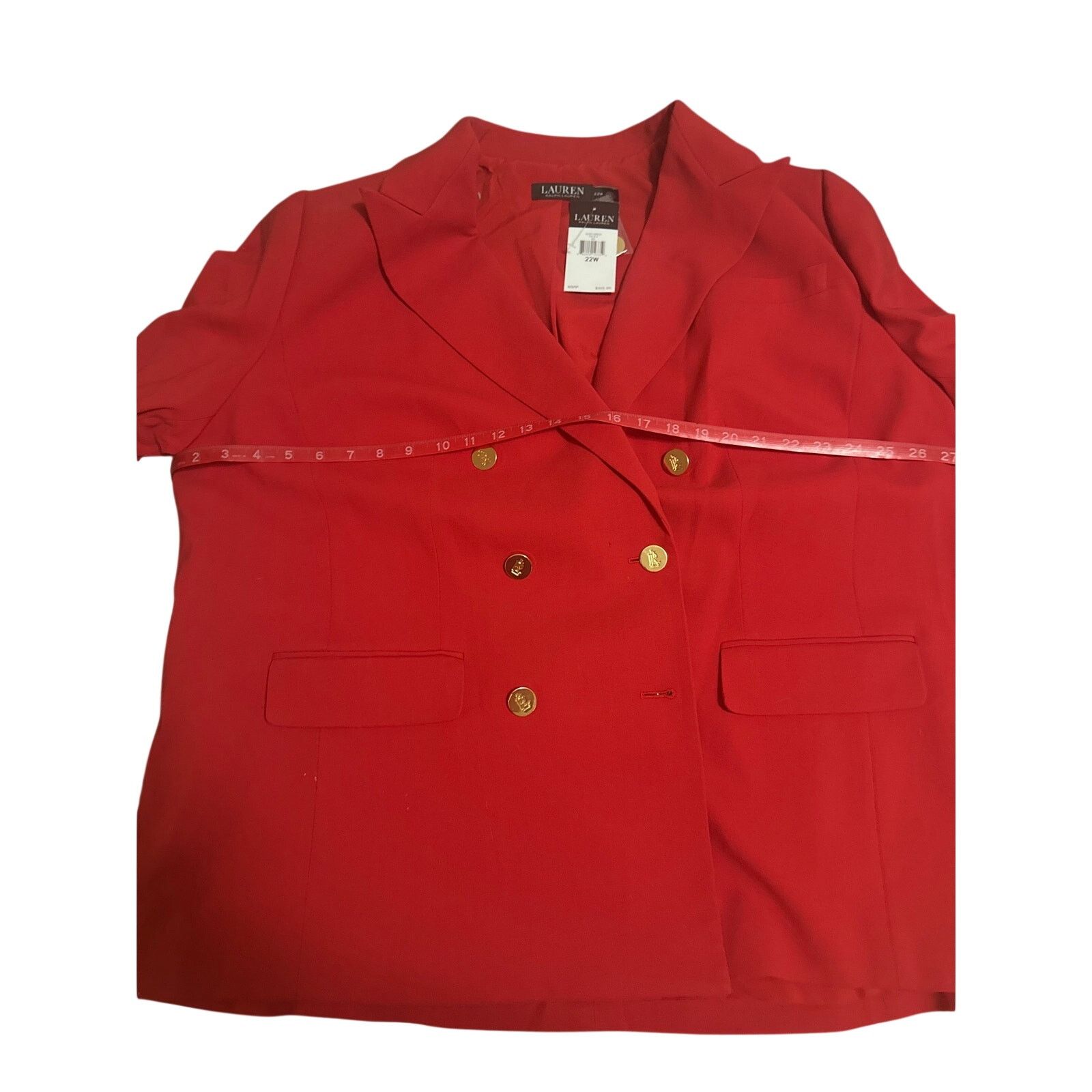 Ralph Lauren Ralph Lauren red blazer and signature gold buttons Size ONE SIZE - 12 Thumbnail