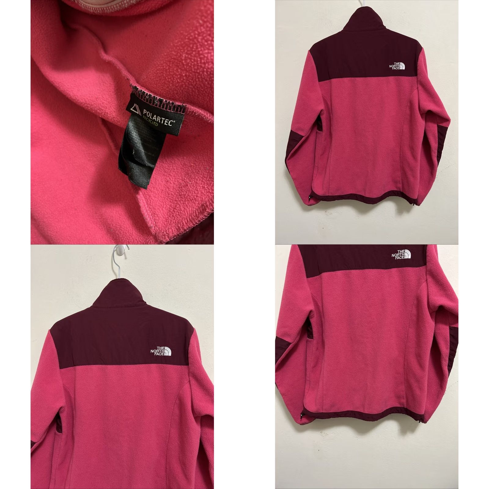 The North Face The North Face Denali Jacket Womens Small Pink Polartec Fleece YKK Full Zip Coat Size S / US 4 / IT 40 - 8 Thumbnail