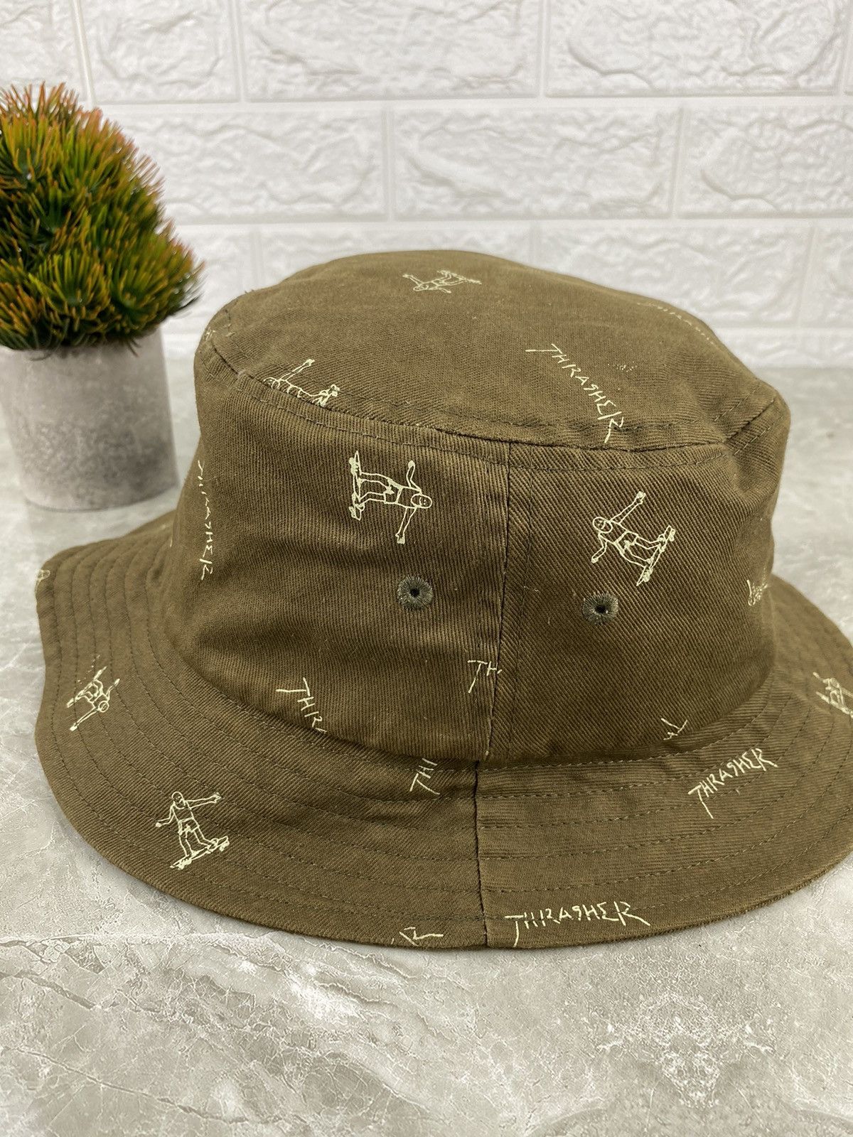 Thrasher Thrasher Full Print Bucket Hat Size ONE SIZE - 3 Thumbnail