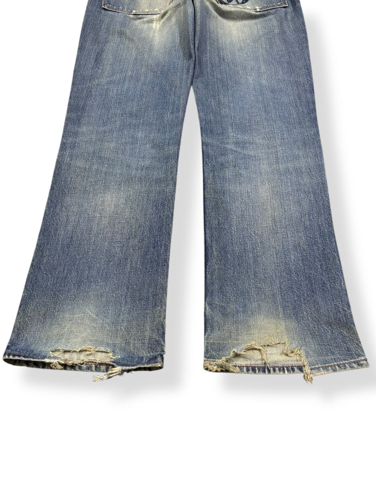 Gap Vintage Gap Blue Wash Loose Fit Distressed Grunge Jeans Size US 35 - 12 Thumbnail
