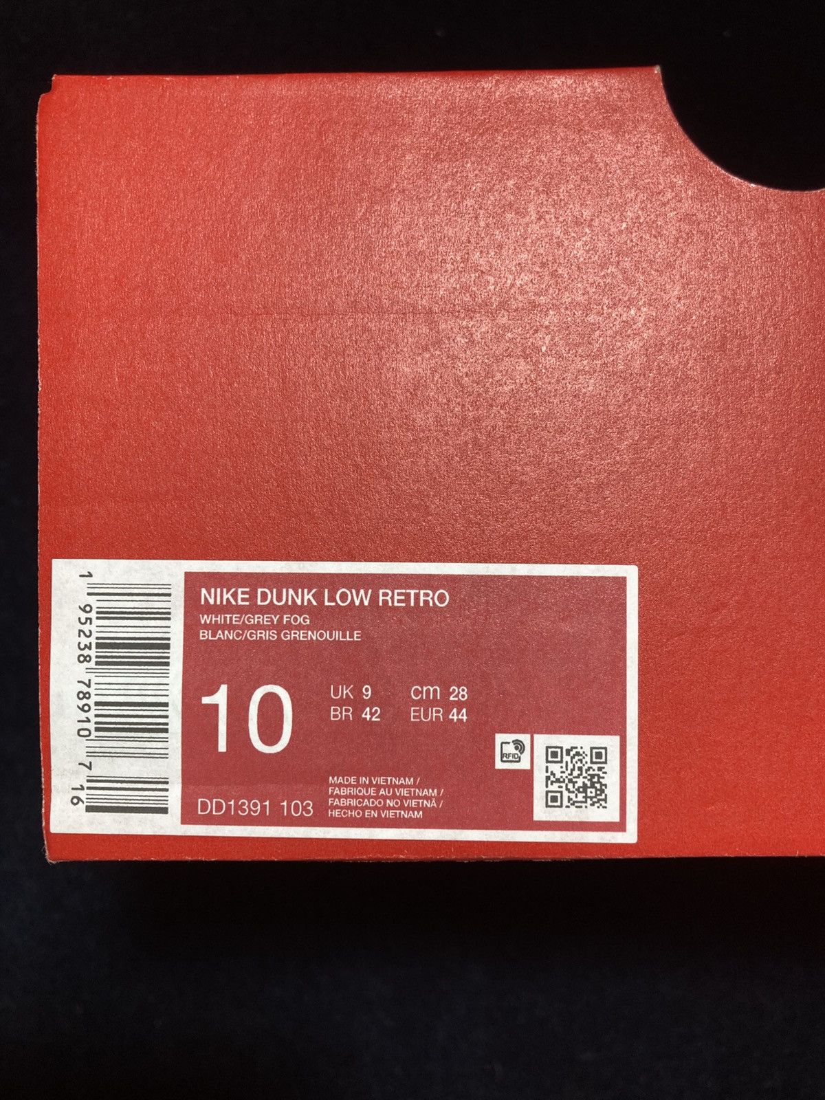 Nike Nike dunk low grey fog Size US 10 / EU 43 - 12 Thumbnail