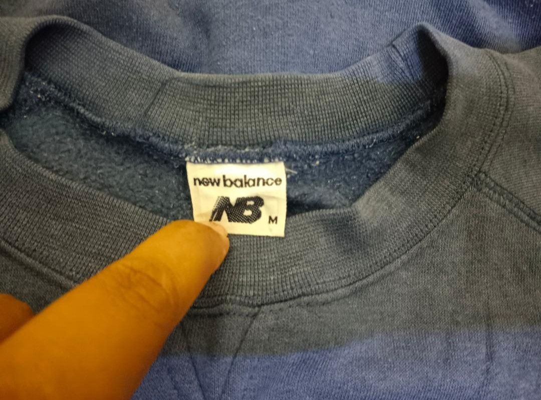 New Balance × Vintage Vintage New Balance Sweater Big Logo USA Size US M / EU 48-50 / 2 - 3 Thumbnail