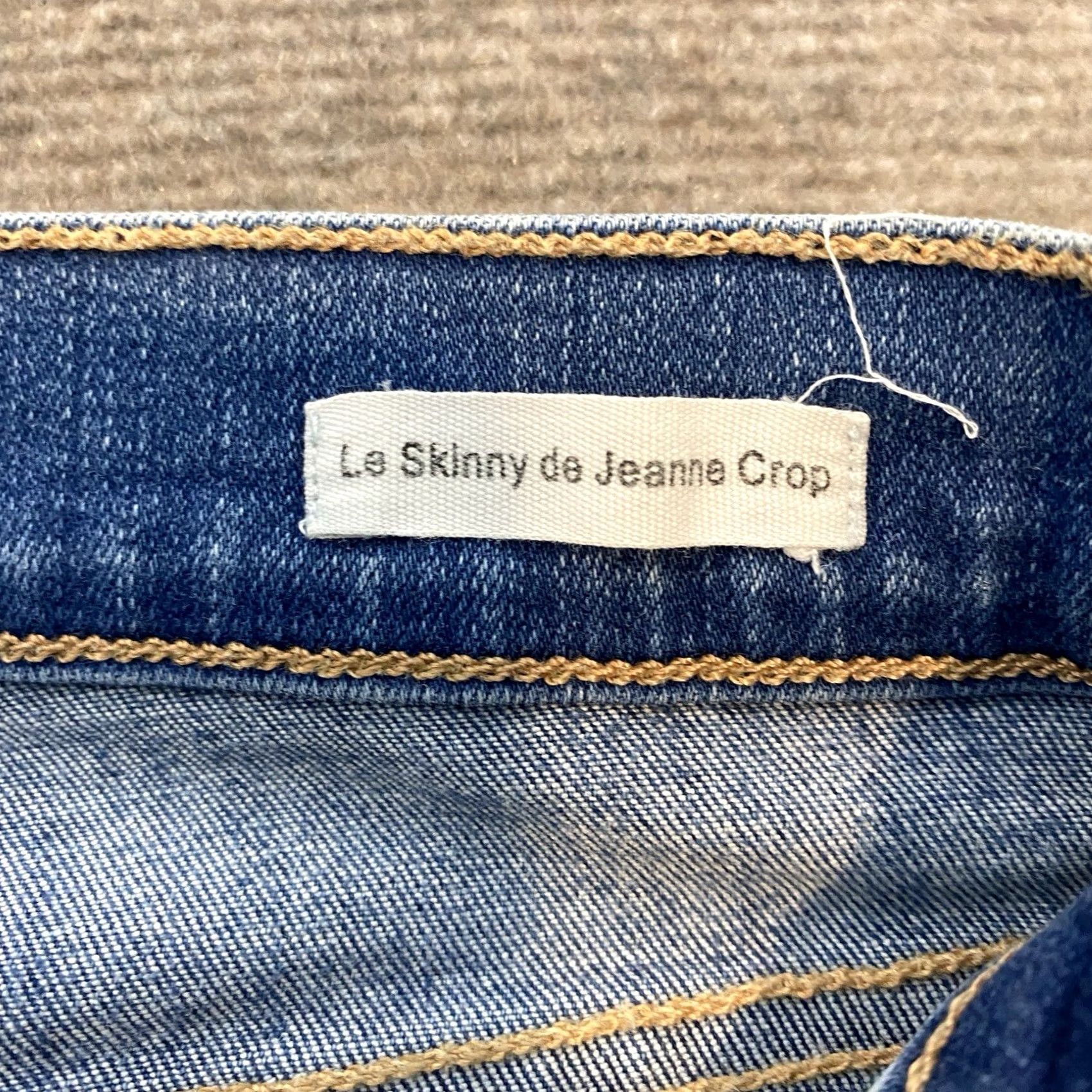 Frame FRAME Le Skinny De Jeanne Jeans Womens 26 Blue Denim Distressed Stretch 5-Pocket Inseam 27in Slim Skinny Jeans Mens Womens Size 26" / US 2 / IT 38 - 7 Thumbnail