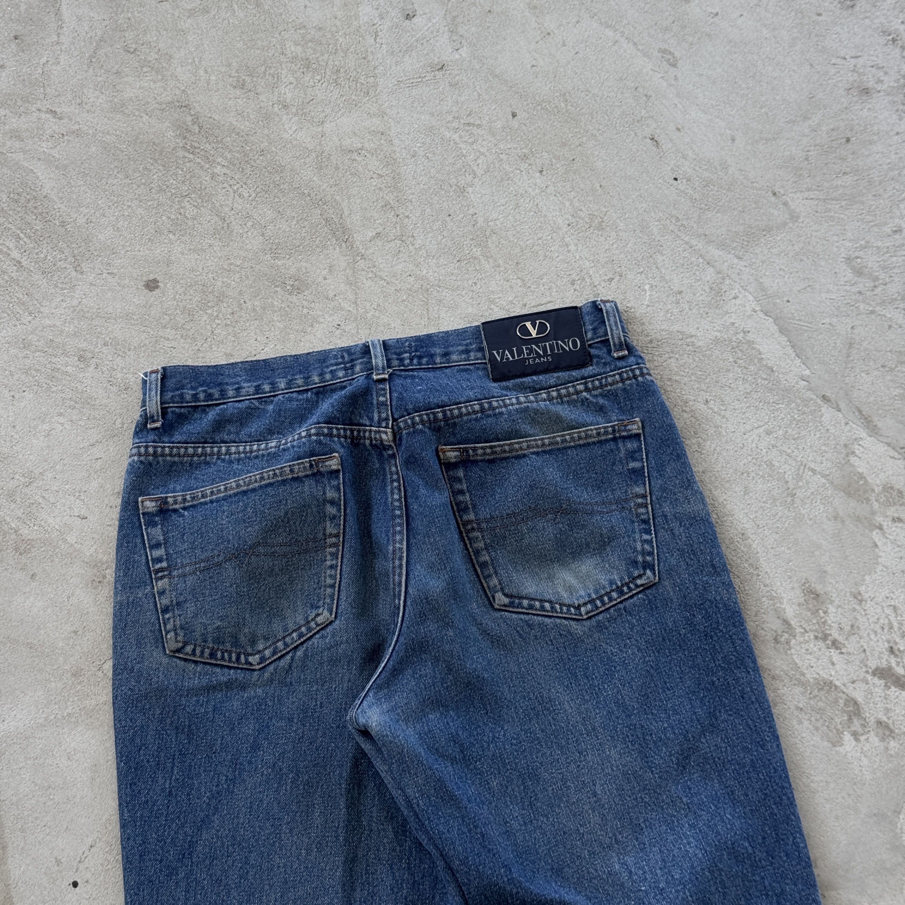 Valentino Vintage 90s Valentino Baggy Denim Pants Size US 32 / EU 48 - 4 Thumbnail