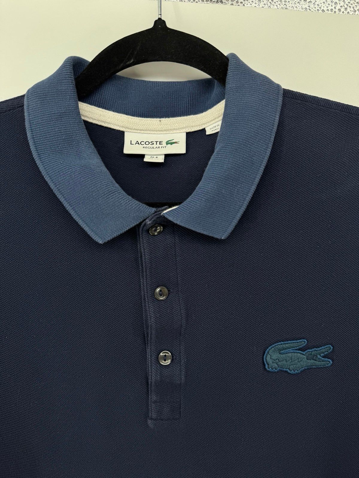 Lacoste Lacoste Polo Shirt Men XL Adult Blue Navy Casual Regular Fi Size US XL / EU 56 / 4 - 2 Thumbnail