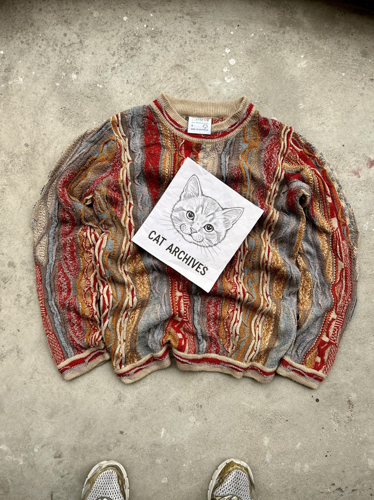 Coogi 💥GRAIL💥 CRAZIEST COOGI 3D CABLE KNIT Size US M / EU 48-50 / 2 - 8 Thumbnail