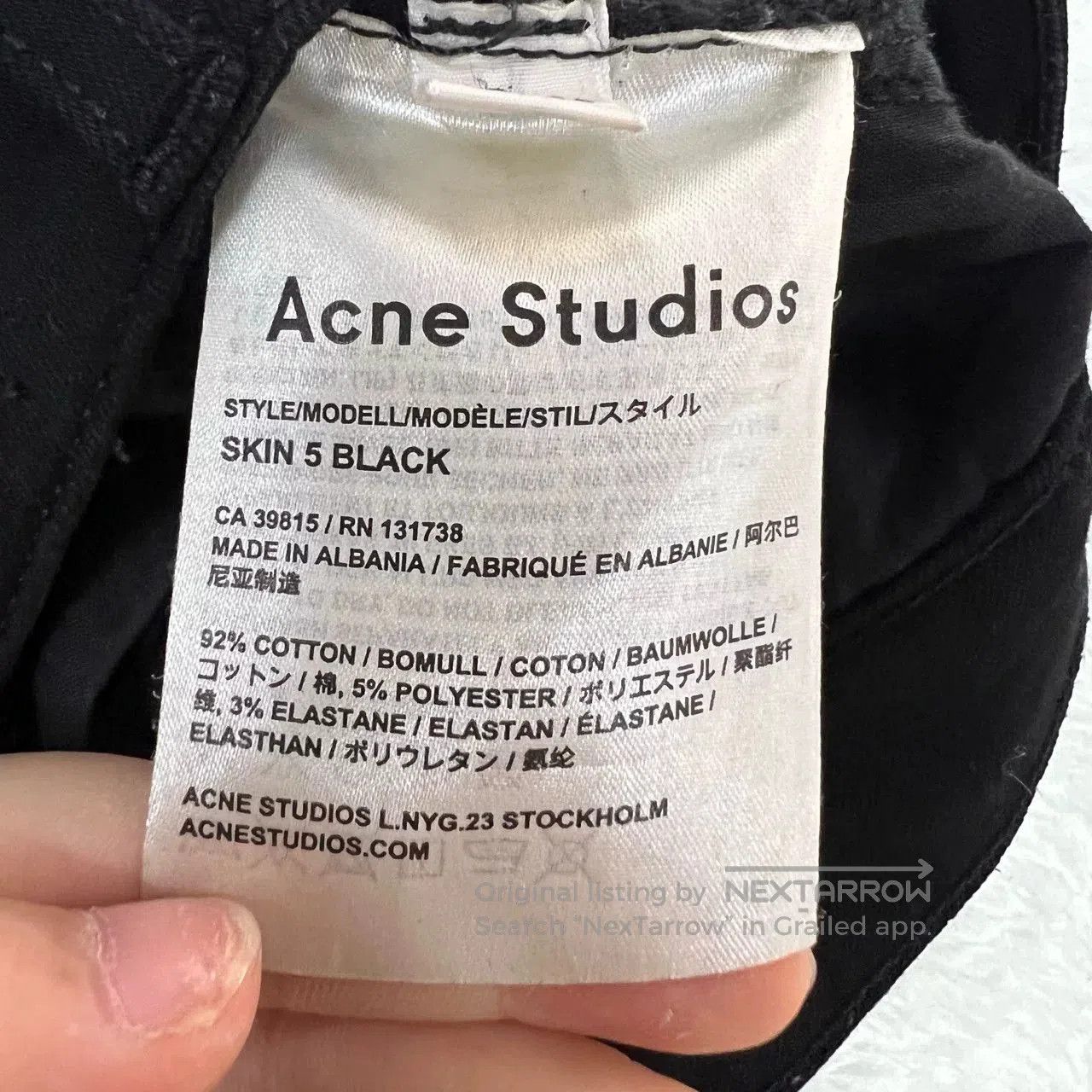 Acne Studios Acne Studios Black Jeans Size 25. Size 25" / US 0 / IT 36 - 4 Thumbnail