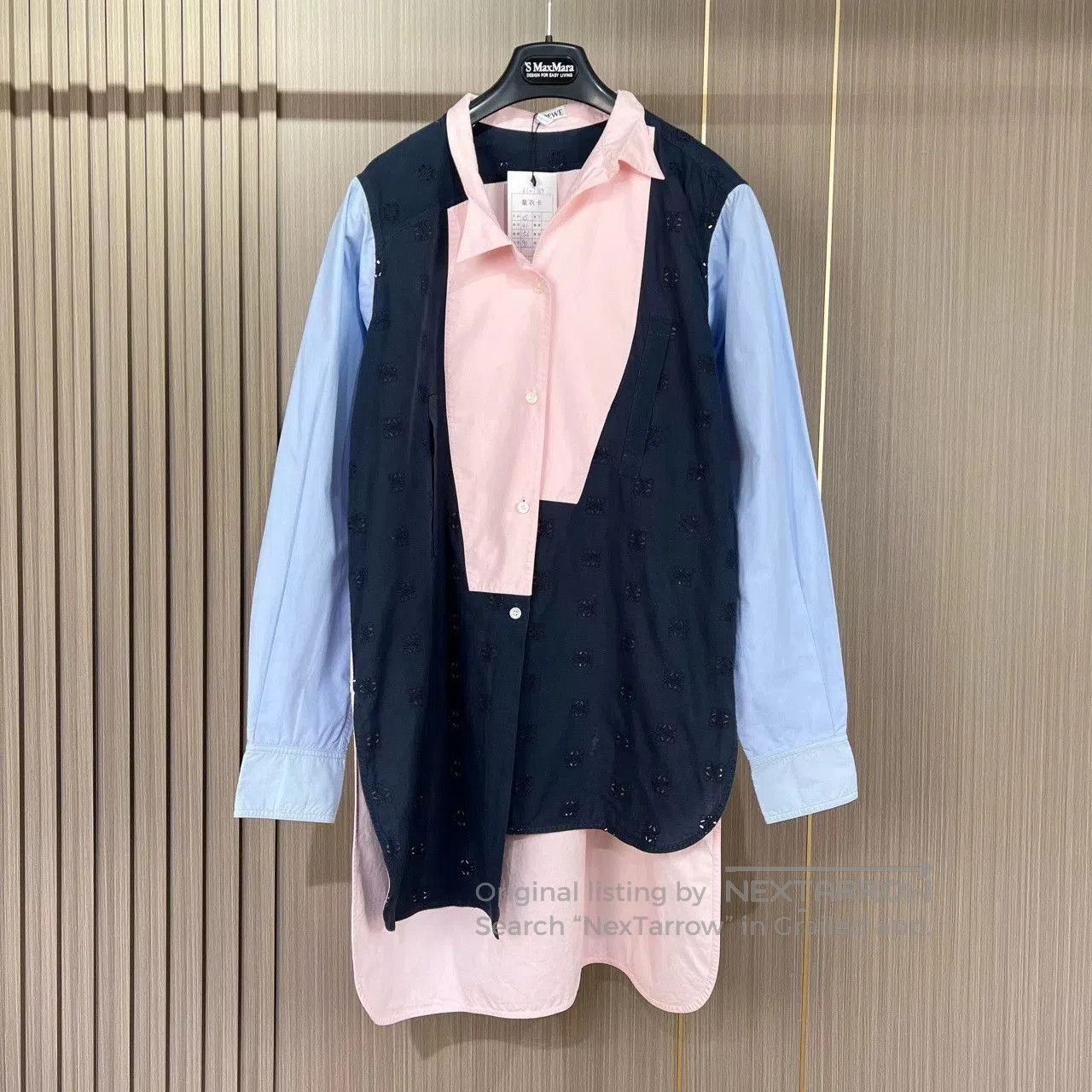 Loewe Loewe Colorblock Logo Embroidered Shirt. Size XS / US 0-2 / IT 36-38 - 1 Thumbnail