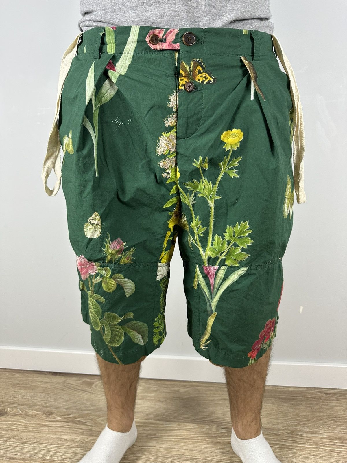 Aleksandr Manamis ALEKSANDR MANAMIS Unisex PANTS Bridges Shorts floral Size US 34 / EU 50 - 5 Thumbnail