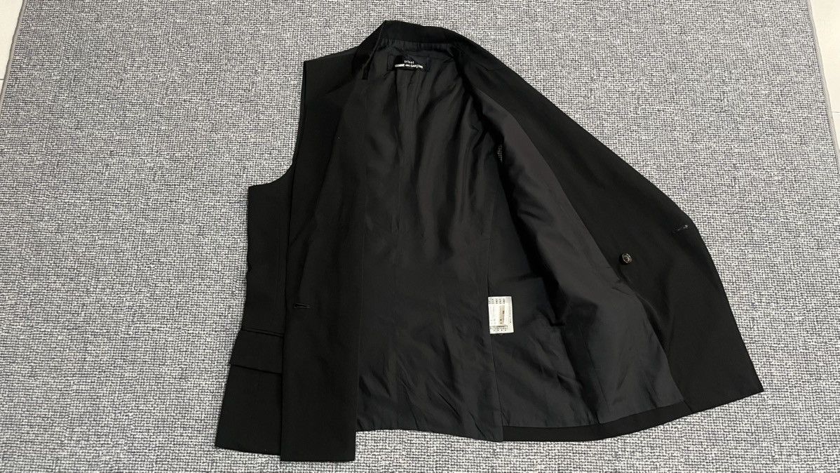 Comme des Garcons Vintage 90s Comme des garcons wool asymmetric vest Size 38R - 7 Thumbnail