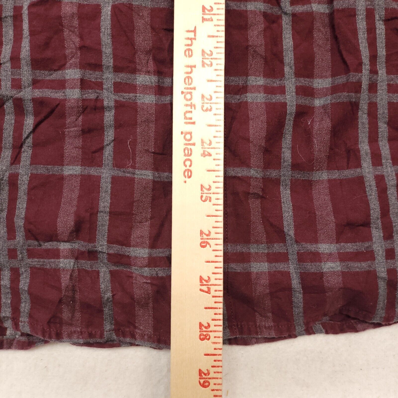Banana Republic Banana Republic Tartan Flannel Shirt Mens Size L Maroon Gray Size US L / EU 52-54 / 3 - 8 Thumbnail