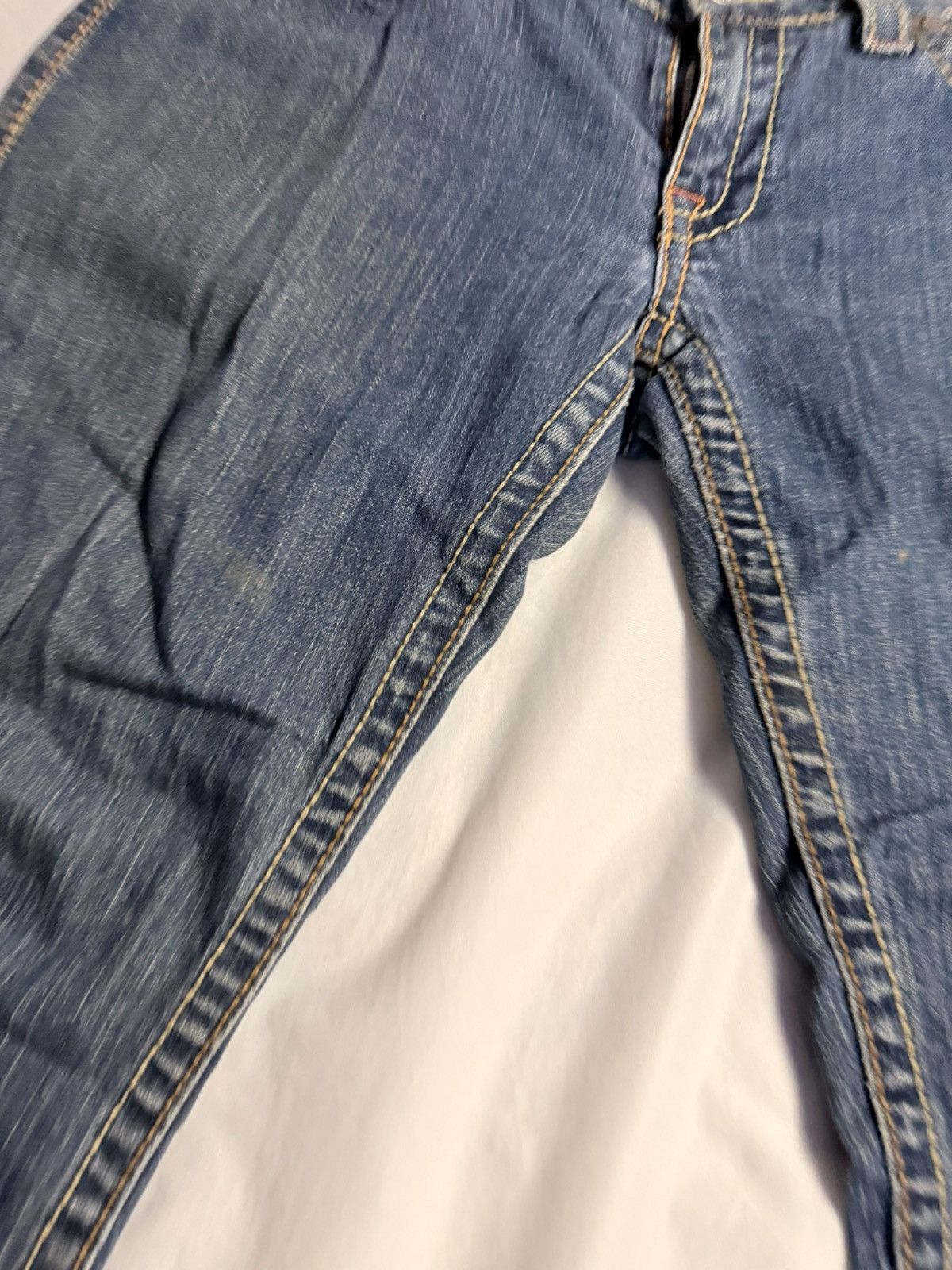 True Religion Vintage Y2K Stella Big T True Religion Aged Denim Jeans Size 30" / US 8 / IT 44 - 16 Thumbnail
