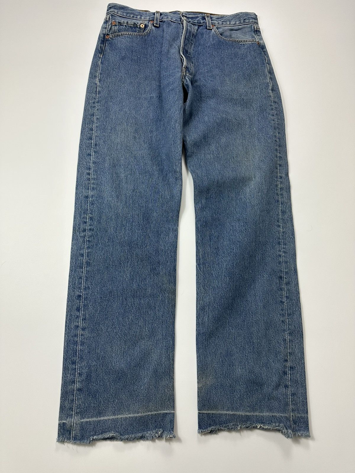 Levi's Vintage Levis 501 Denim Jeans W36 L34 Light Regular Size US 36 / EU 52 - 6 Thumbnail