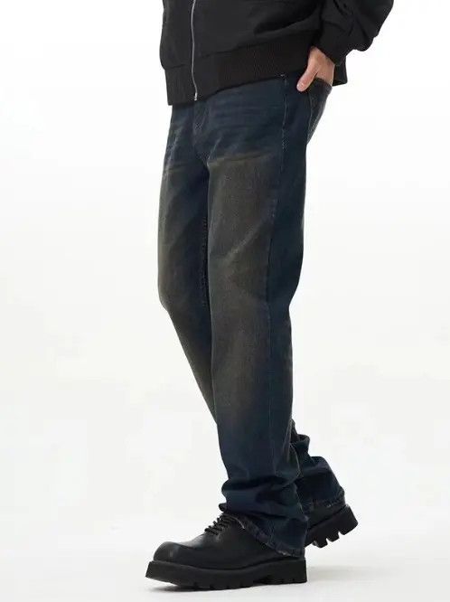 Japanese Brand VIBE American retro street loose straight distressed jeans Size US 32 / EU 48 - 7 Thumbnail