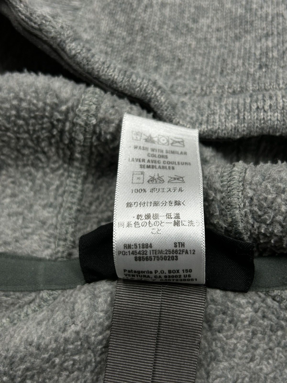 Goretex × Patagonia × Vintage Patagonia vintage grey fleece 90s Size US L / EU 52-54 / 3 - 8 Thumbnail