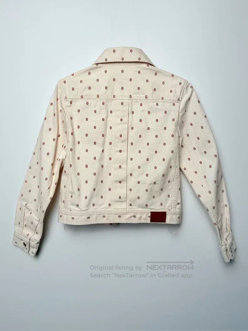 Hermes Hermes White pig nose denim jacket Size XXS / US 00 / IT 34 - 3 Thumbnail
