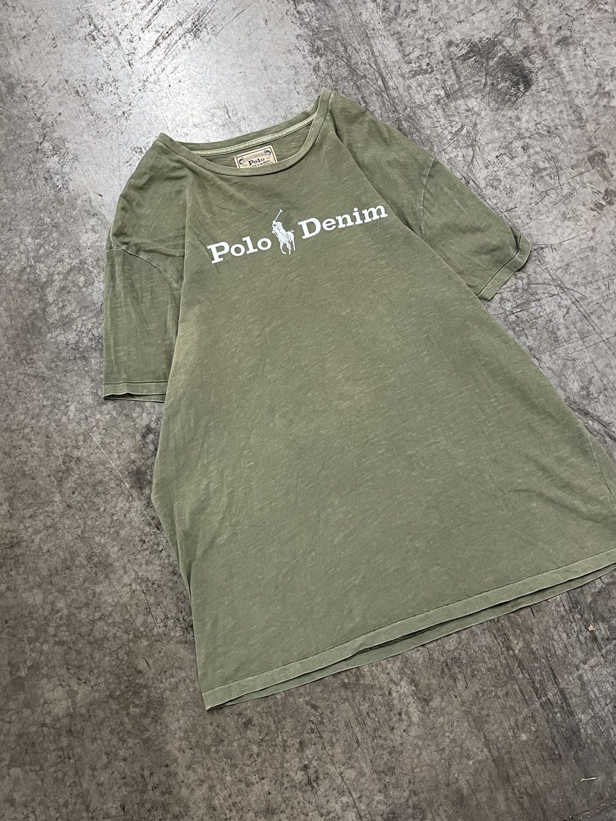 Polo Ralph Lauren × Vintage Polo Ralph Lauren forest green earth tone spell out shirt Size US XL / EU 56 / 4 - 2 Thumbnail