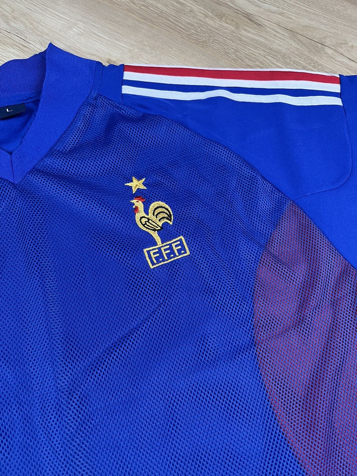 Vintage Vintage Retro FRANCE National Team Soccer Jersey Size US L / EU 52-54 / 3 - 3 Thumbnail