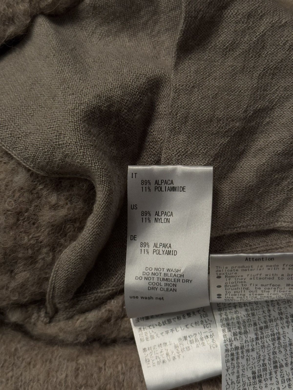 Hysteric Glamour × Japanese Brand C.T. plage avant garde fuzzy alpaca blend hooded cardigan Size S / US 4 / IT 40 - 7 Thumbnail