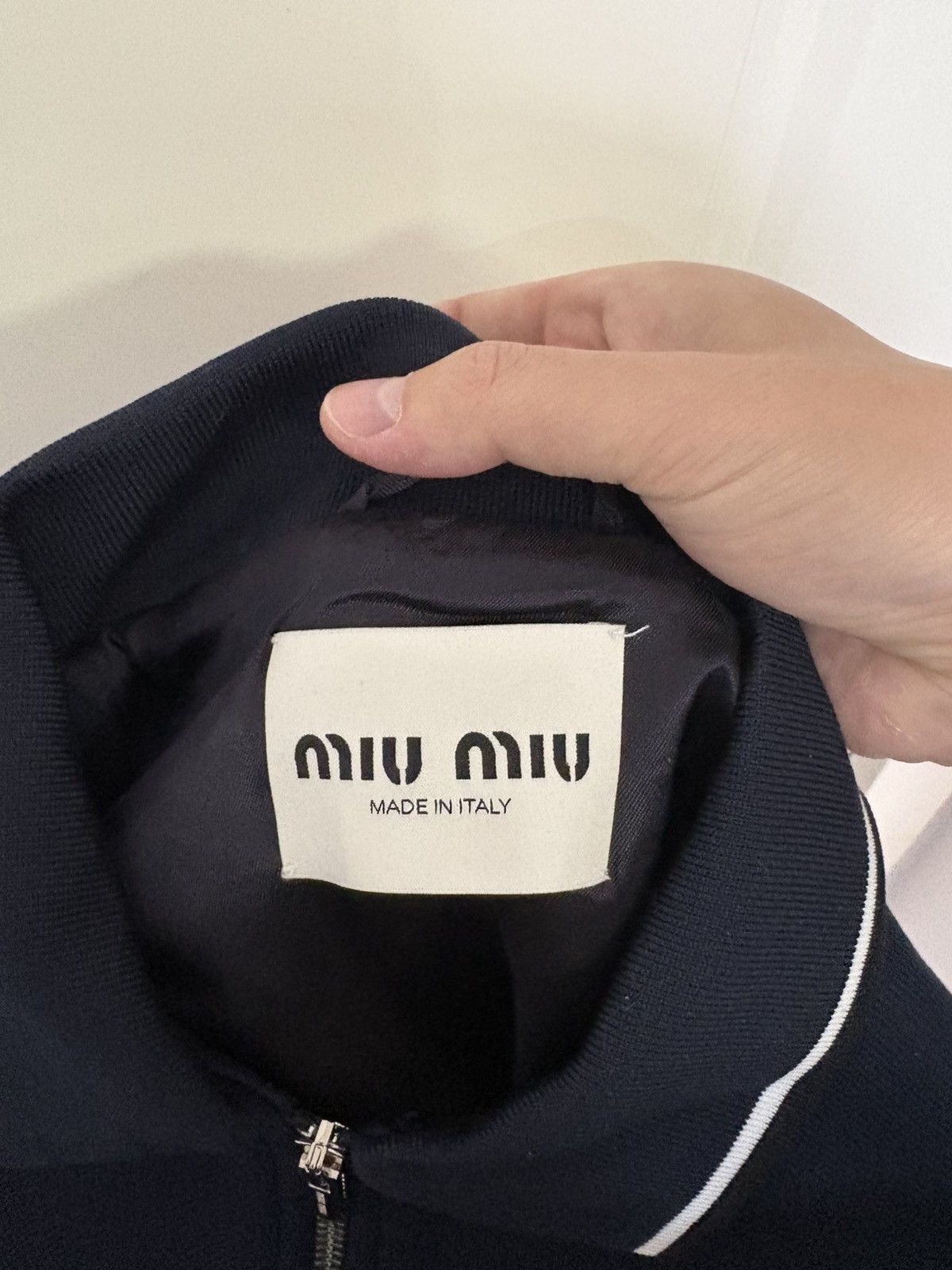 Miu Miu 25ss Knit Zip Up Bomber Jacket Size US L / EU 52-54 / 3 - 3 Thumbnail
