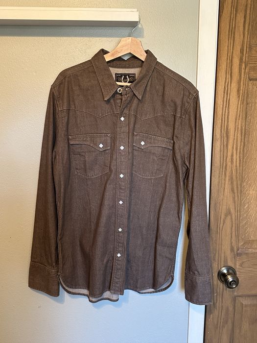 Freenote Cloth Freenote Cloth Brown Calico Western Shirt | Grailed