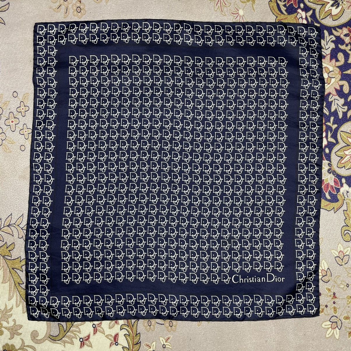 Christian Dior Monsieur Christian Dior Monogram Silk Scarf Size ONE SIZE - 1 Thumbnail