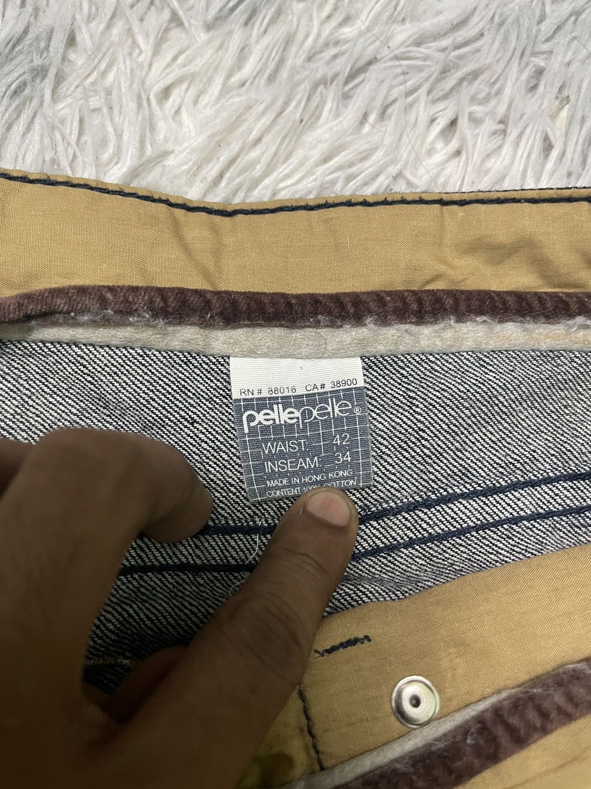 Pelle Pelle VINTAGE PELLE PELLE BAGGY PANT POCKET DESIGN Size US 41 - 11 Thumbnail