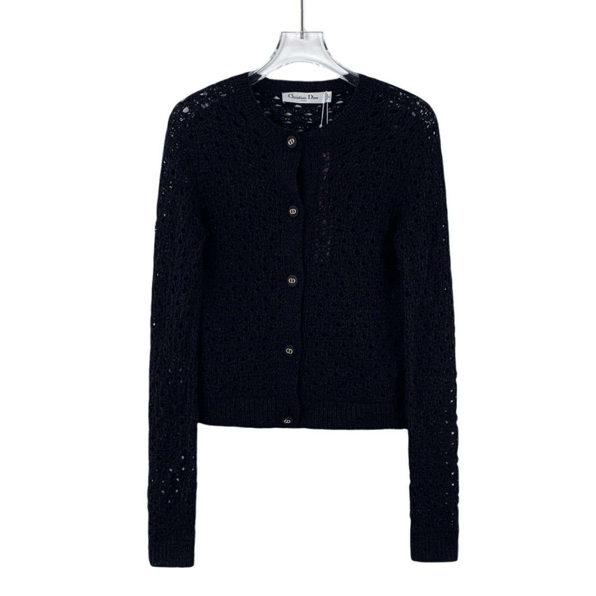Dior Christian Dior Hollow Out Long Sleeve Knitted Cardigan K26WX Size XXS / US 00 / IT 34 - 1 Thumbnail