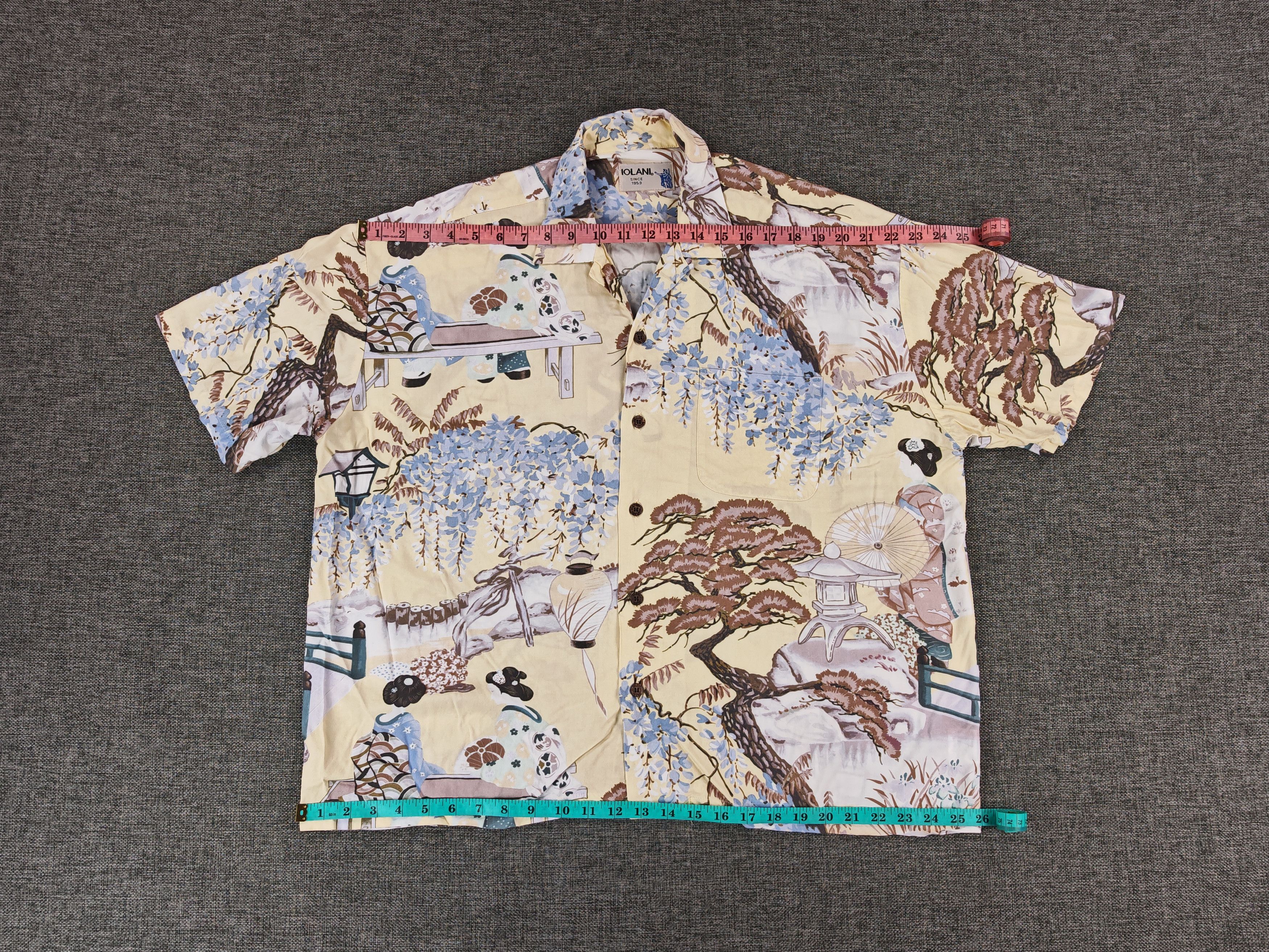 IOLANI Iolani Japanese Traditional Geisha Boxy Cut Hawaaian Shirt Size US L / EU 52-54 / 3 - 4 Thumbnail