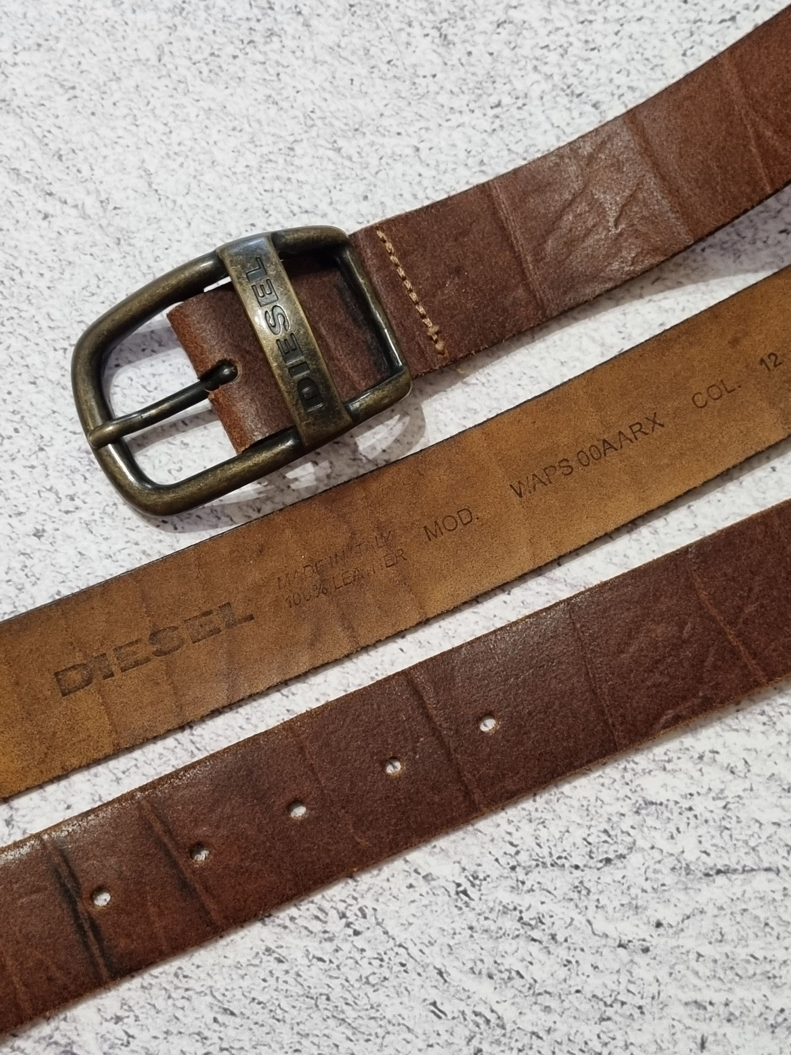 Diesel Vintage Diesel Genuine Leather Belt Avant Garde Size ONE SIZE - 7 Thumbnail