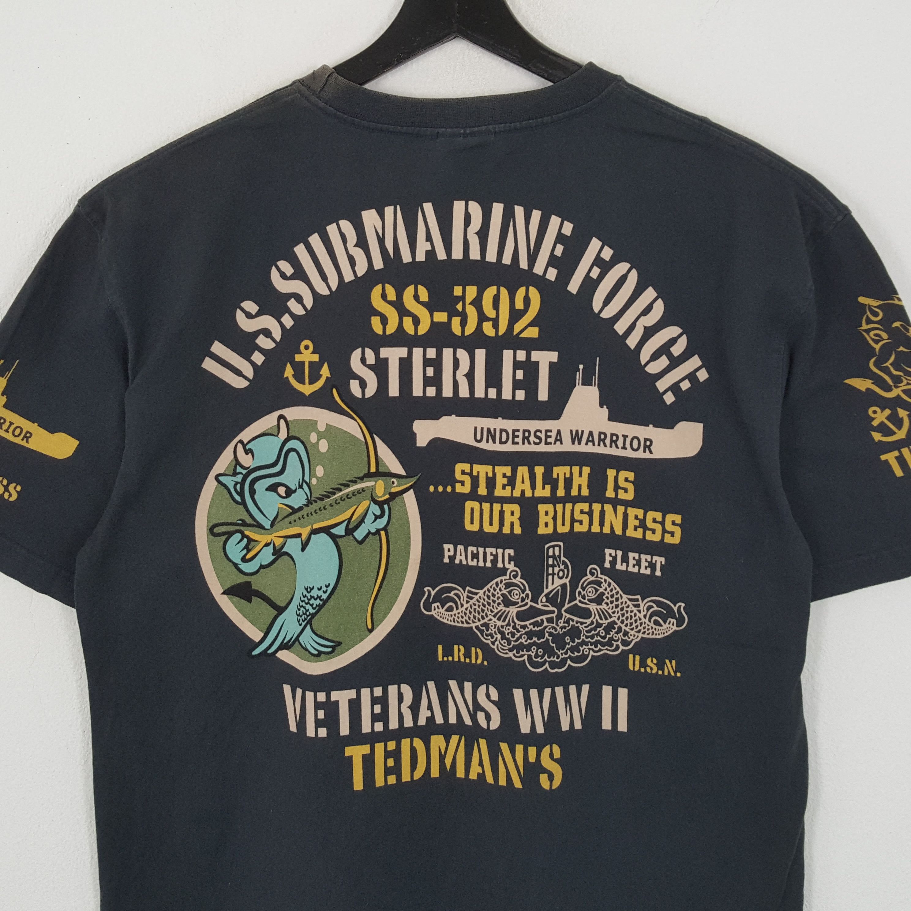 Vintage Ted Company U.S SUBMARINE FORCE Tshirt Size US L / EU 52-54 / 3 - 2 Thumbnail