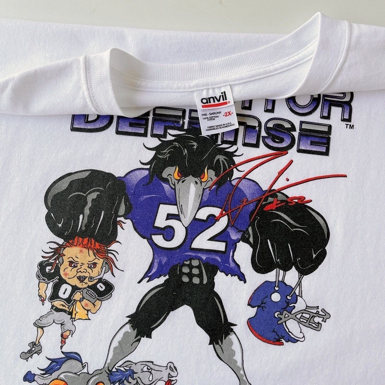 Vintage Vintage Ravenator Defense, Baltimore Ravens NFL t-shirt/ 2X Size US XXL / EU 58 / 5 - 7 Thumbnail