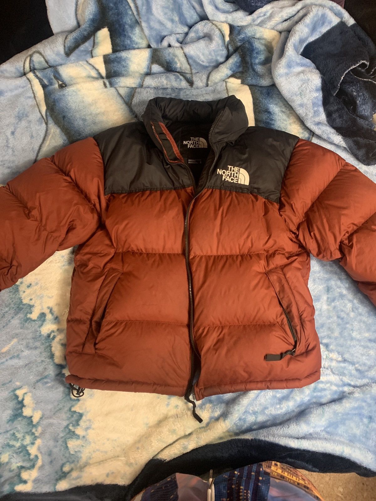 Coral North face 700 puffer