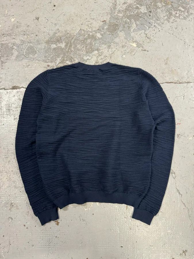 Emporio Armani 2000s Emporio Armani Navy Pleats Sweater Size US S / EU 44-46 / 1 - 4 Thumbnail