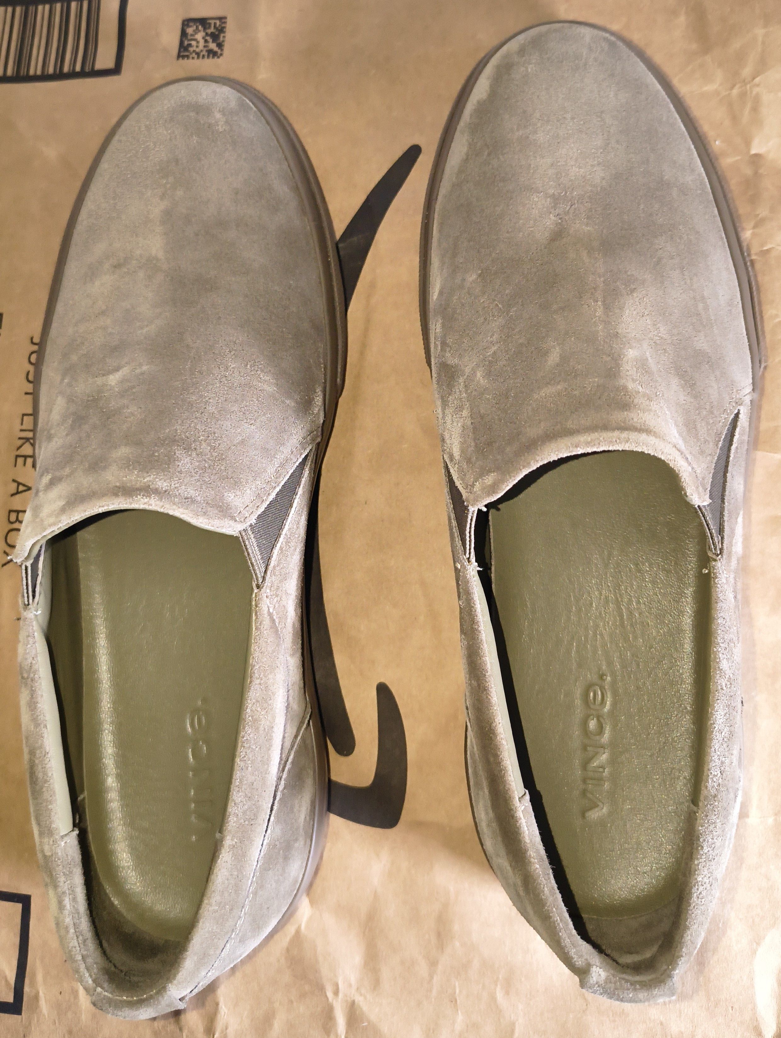 Vince Vince Fletcher Suede Slip-On Shoes Mens Sz 9US Brown Casual Size US 9 / EU 42 - 2 Thumbnail