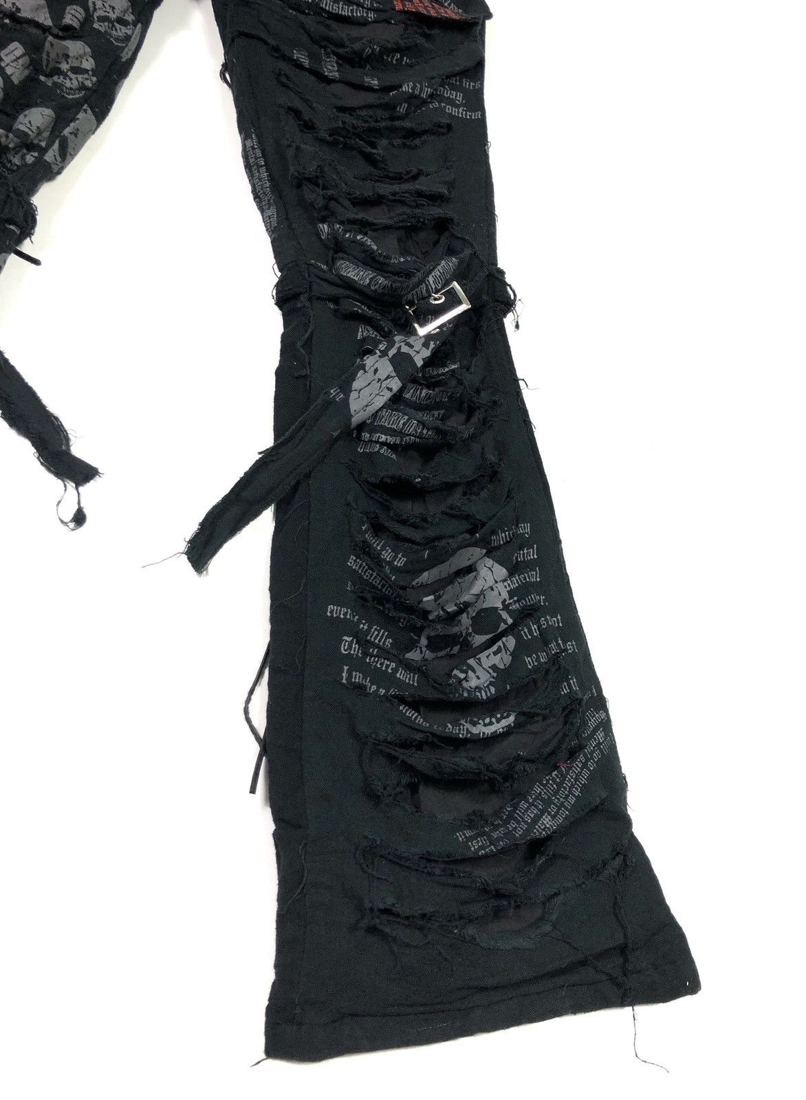 Japanese Brand RARE🔥MADPUNK JAPAN BONDAGE DAMAGE STYLE PANTS Size US 31 - 11 Thumbnail
