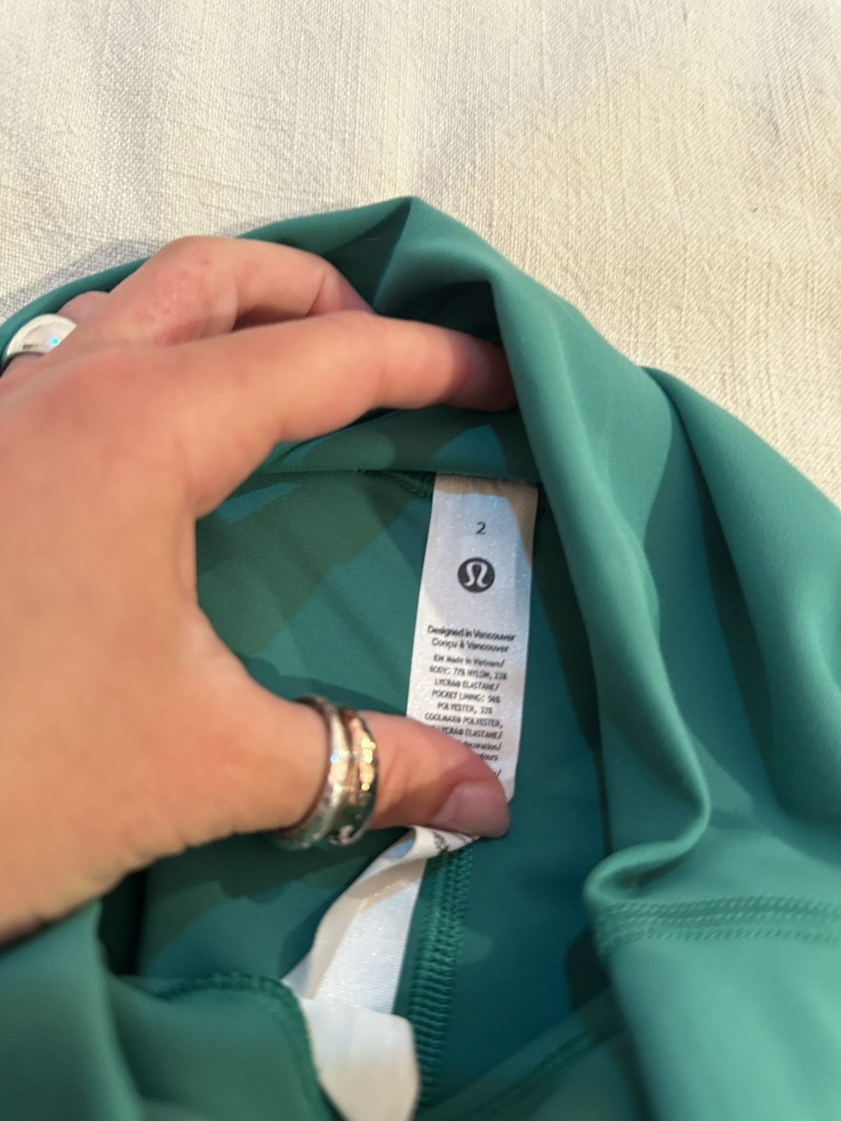 Lululemon Green Lululemon Wunder Train Leggings Size 26" / US 2 / IT 38 - 2 Thumbnail