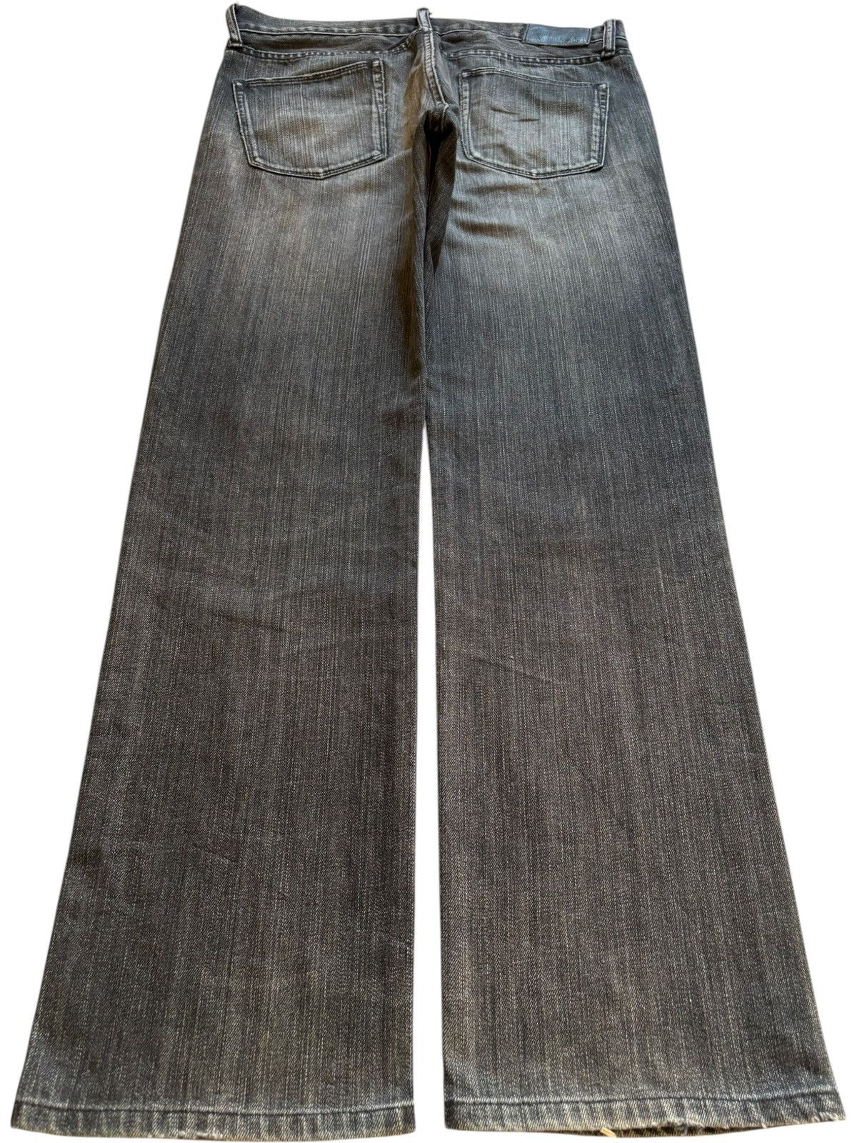 Japanese Brand × Jun Takahashi × Uniqlo Vintage Uniqlo Mud Wash Loose Baggy Black Jeans Size US 34 / EU 50 - 2 Thumbnail