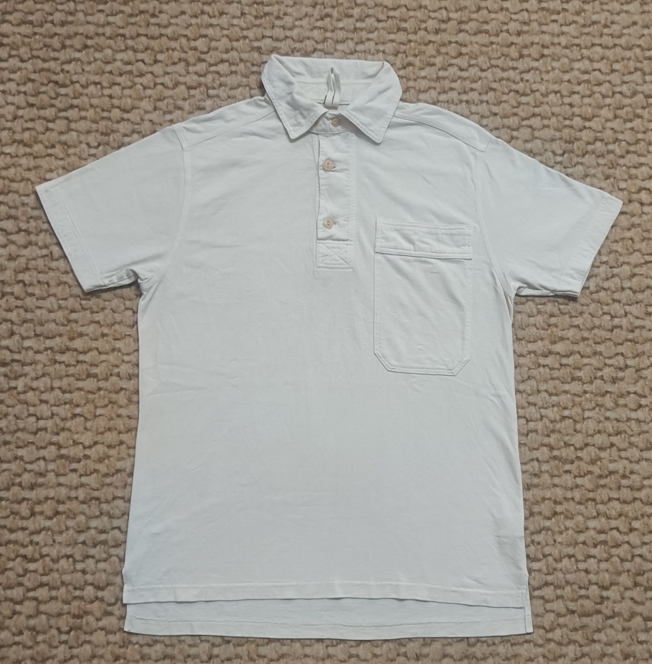 Nigel Cabourn 🔥🔥Rare Nigel carbourn Polo Cream Tee Size US M / EU 48-50 / 2 - 1 Thumbnail